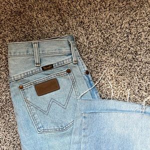 Light wash wranglers